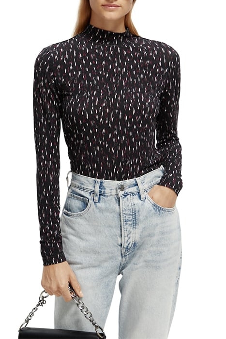 ALL-OVER PRINT SLIM-FIT LONG SLEEVE T-SHIRT IKAT RAIN 2