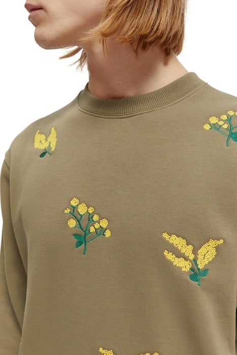 EMBROIDERED SWEATSHIRT KHAKI 5