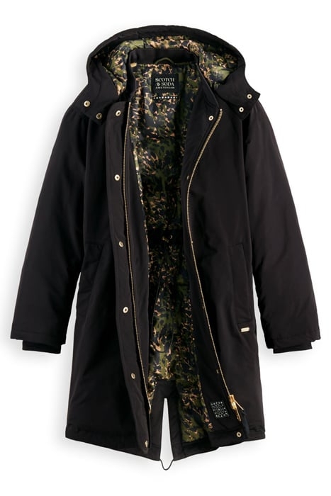 WATER REPELLENT PARKA WITH REPREVE® FILLING BLACK SKY 4