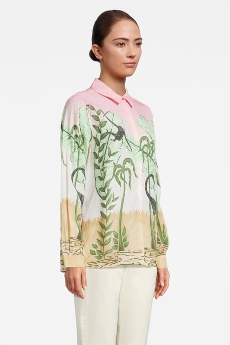 RELAXED FIT SHIRT WITH PLACEMENT PRINT COMBO B 4