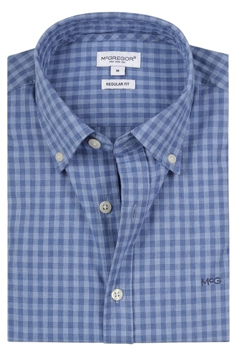 SMALL TONAL CHECK SHIRT MEDIUM BLUE 3
