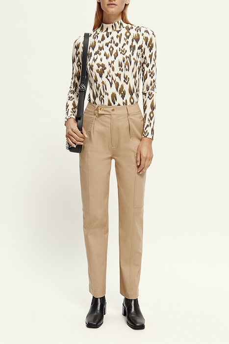 COTTON UTILITY TROUSERS KHAKI 4