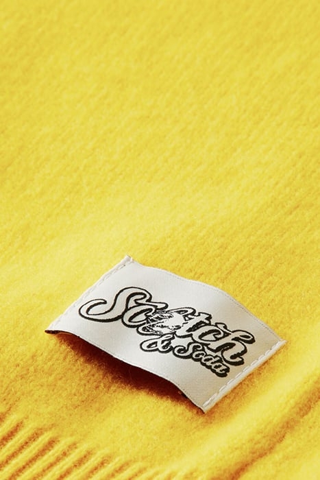 WOOL CREWNECK MADE WITH 30% RECYCLED CASHMERE SUN YELLOW 3