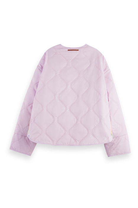 QUILTED REVERSIBLE COAT LAVENDER 2