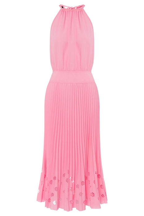 AJOUR CRÊPE DE CHINE DRESS PINK 3
