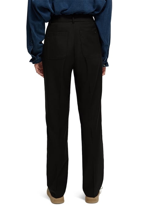 HAILEY - HIGH RISE STRAIGHT LEG TROUSERS BLACK 2