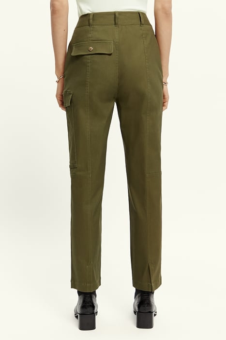 COTTON UTILITY TROUSERS ARMY GREEN 3