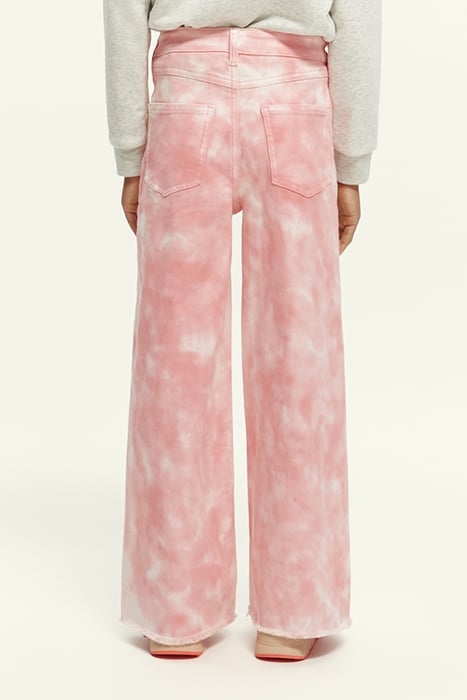 SUBTLE TIE-DYE WIDE-LEG HIGH-RISE PANTS APPLE BLOSSOM 3