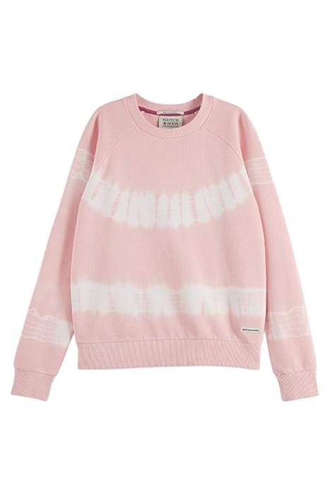 TIE-DYE ARTWORK RELAXED-FIT SWEATSHIRT ROSE 1
