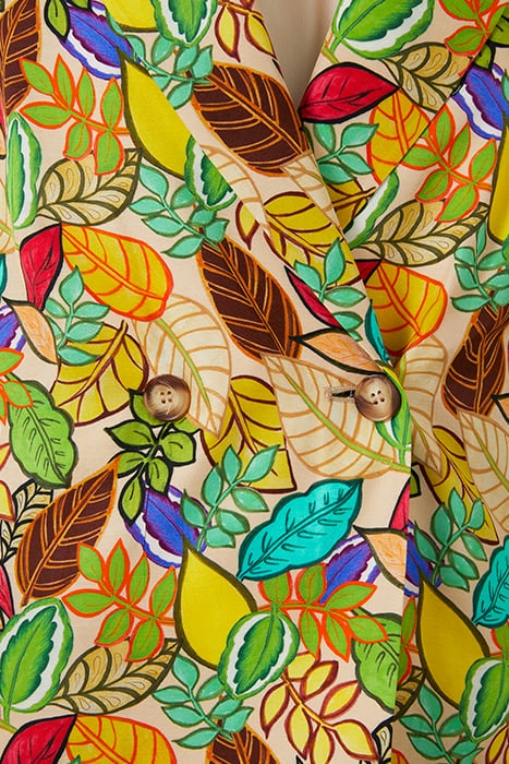 TWILL JACKET WITH FOLIAGE PRINT FANTASY 6