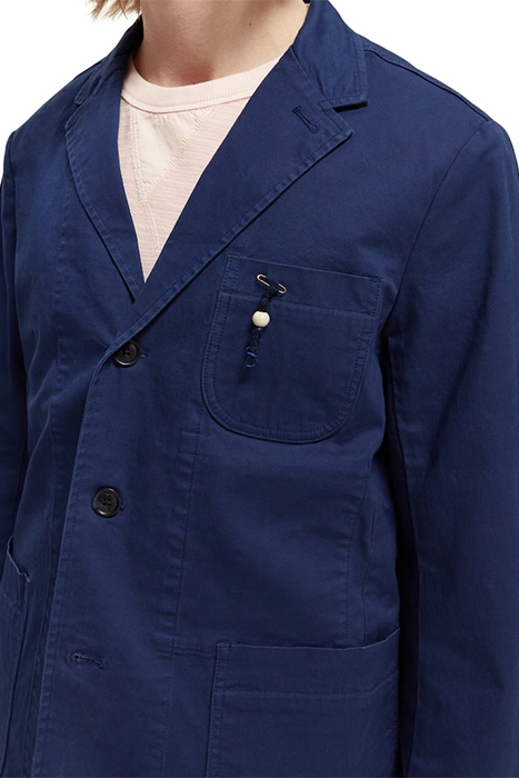 UNCONSTRUCTED 3-BUTTON BLAZER MARINE 5