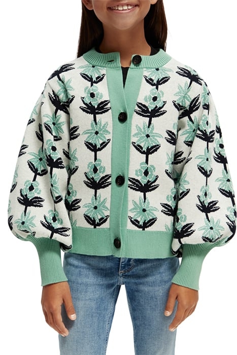 INTARSIA FLOWER CARDIGAN FLOWER INTARSIA 3