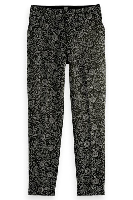 LOWRY - MID RISE SLIM TROUSERS IN PLANETARY JACQUARD PATTERN 2