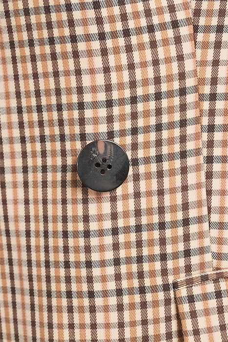 DOUBLE BREASTED TAILORED BLAZER IN YARN DYE CHECK COMBO X 6