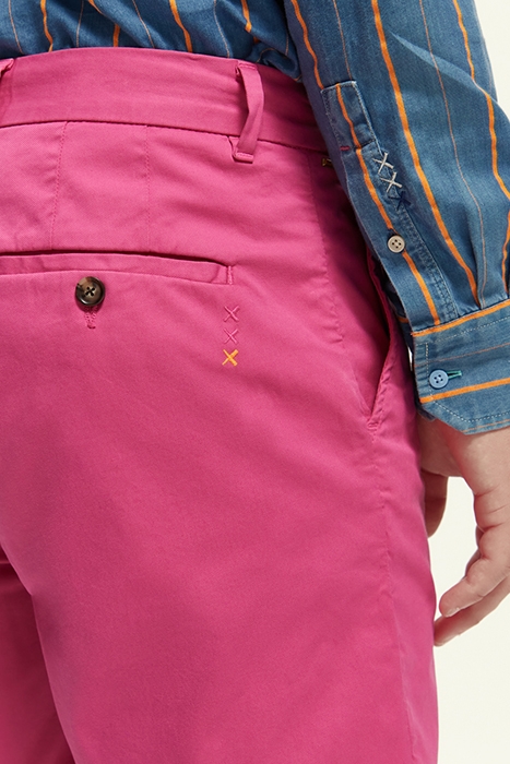 STUART - GARMENT DYE PIMA COTTON SHORT CERISE 6