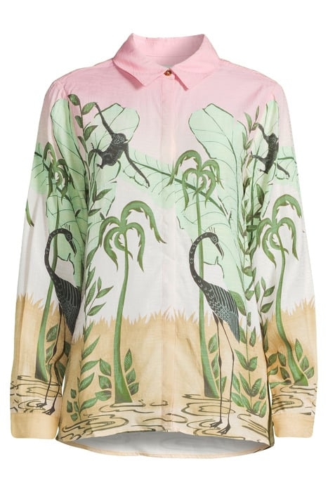 RELAXED FIT SHIRT WITH PLACEMENT PRINT COMBO B 1