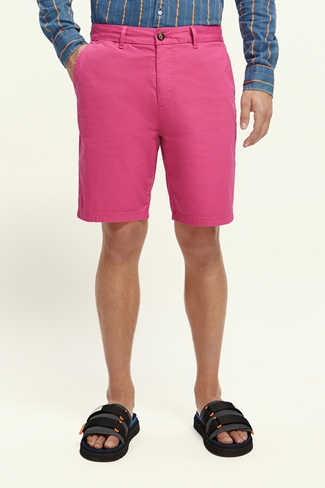 STUART - GARMENT DYE PIMA COTTON SHORT CERISE 2