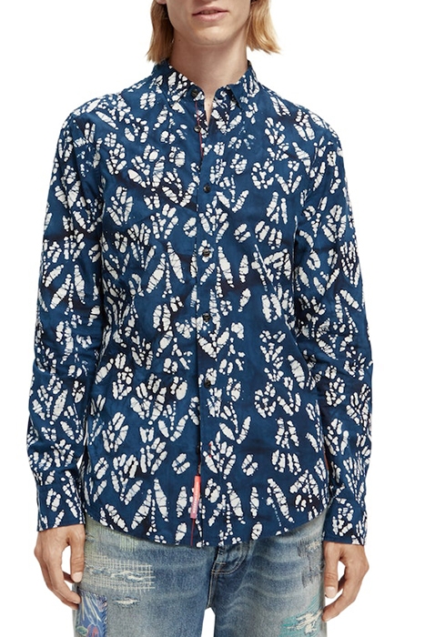 SLIM-FIT ALLOVER PRINTED POPLIN SHIRT COMBO E 2