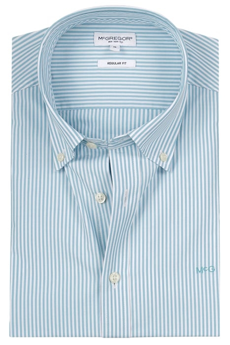 POPLIN STRIPE PEACHED AQUA 3