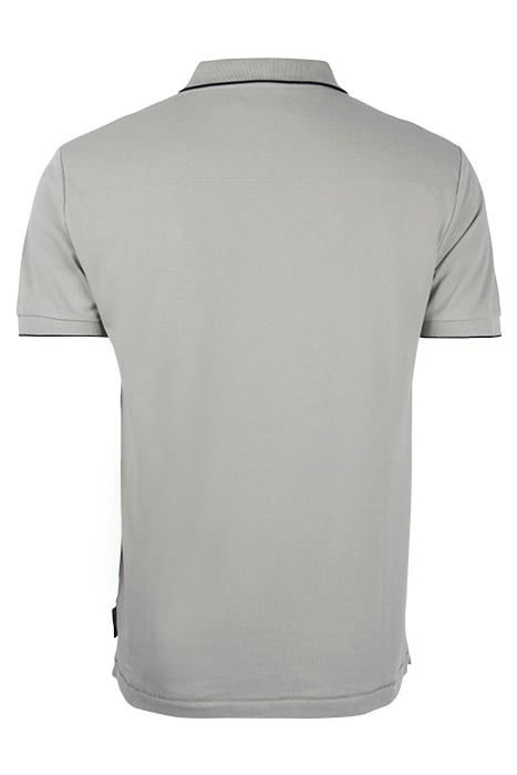 TIPPED PIQUE POLO NEW SAGE / MARINE 2