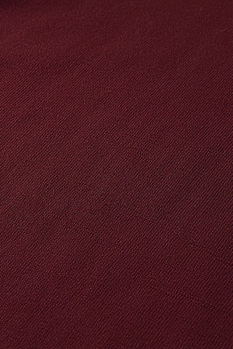 ESSENTIALS - MERINO WOOL LOGO CREWNECK PULLOVER BORDEAUX MEL 3