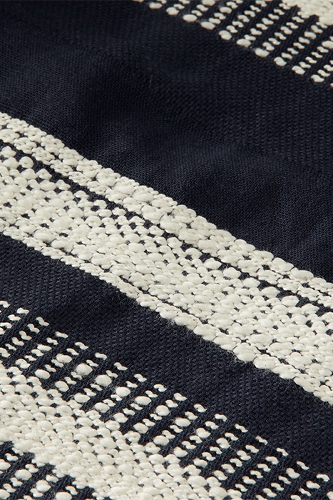 STRUCTURED STRIPED LINEN-BLEND BERMUDA SHORT COMBO A 6