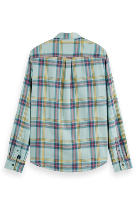 SLIM FIT- LIGHTWEIGHT HERRINGBONE CHECK SHIRT COMBO A 2