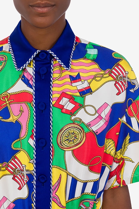 ALLOVER NAUTICAL SILK TWILL JUMPSUIT MULTICOLOR 4