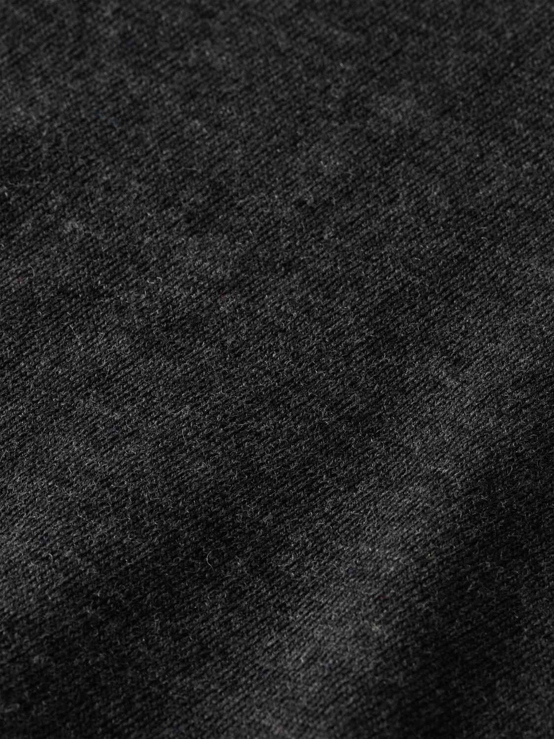 ESSENTIALS - CREWNECK PULLOVER IN MERINO WOOL GRAPHITE MELAN 3