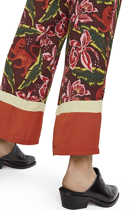 PINTED PANTS WITH COLOUR BLOCK PANELS COMBO C 8