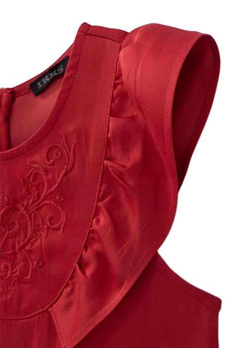 GIRLS’ RED SLEEVELESS BLOUSE 4