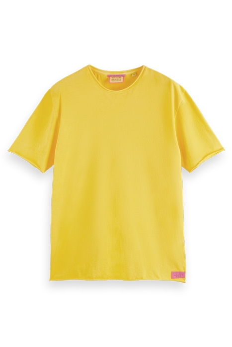 RELAXED FIT RAW EDGE T-SHIRT IN ORGANIC COTTON SPOTLIGHT 4