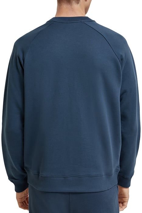 UNISEX ORGANIC CREWNECK SWEATSHIRT STORM BLUE 4