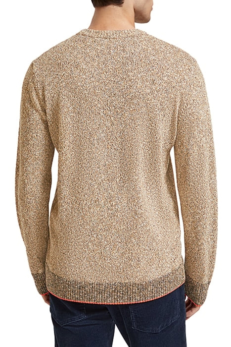 REGULAR - FIT MELANGE COTTON-BLEND PULLOVER MULTI COLOUR MEL 2