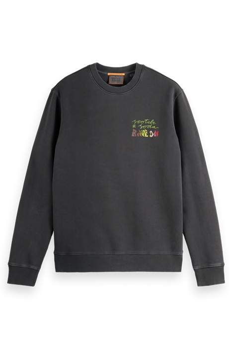 REGULAR FIT ARTWORK SWEATSHIRT WITH SPRAY IN ORGANIC COTTON 4