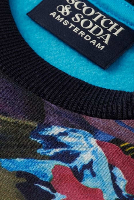 RELAXED FIT ALL-OVER PRINTED SWEATSHIRT COLOURFUL SCENERY 6