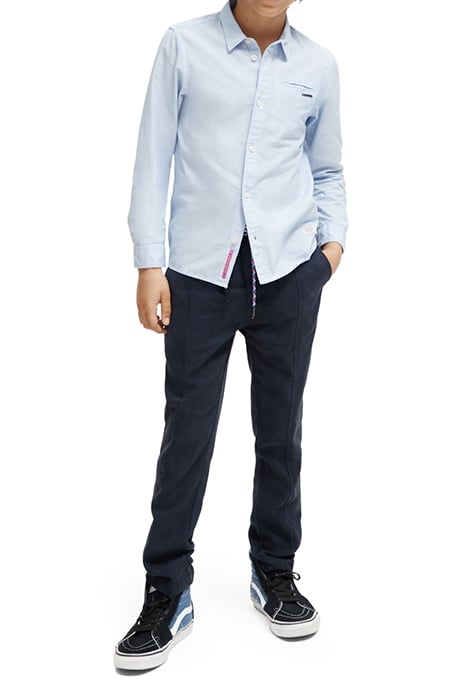 CLASSIC YARN-DYED SHIRT IN ORGANIC COTTON BLUE STRIPE 3