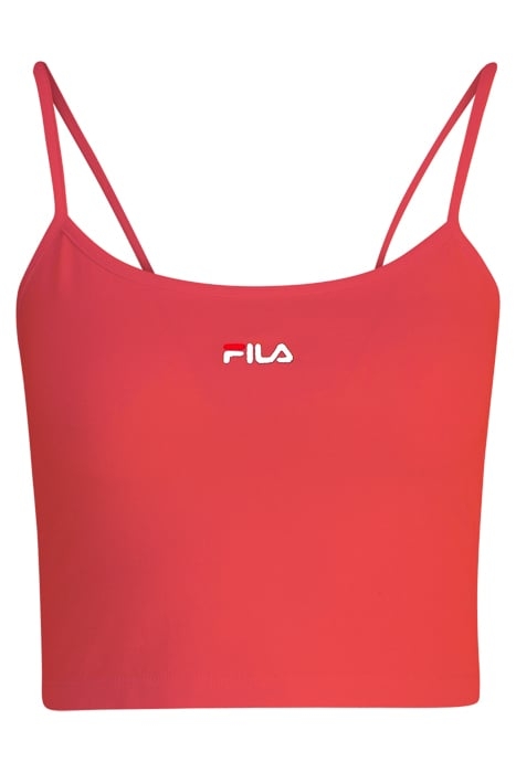 LONI CROPPED SPAGHETTI TOP CAYENNE 4