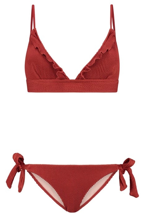 BEAU BIKINI SET RIVIERA STRUCTURE OCHRE BROWN 4