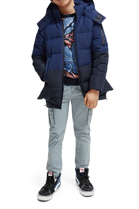 MID-LENGTH WATER REPELLENT PADDED JACKET NAVY 3