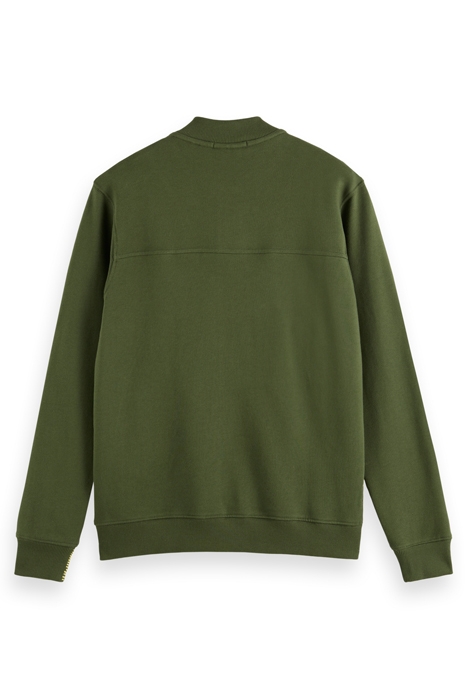 BUTTON DOWN TEXTURE SWEATSHIRT FIELD GREEN 5