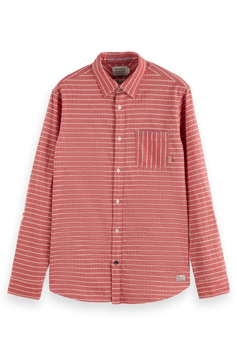 YARN DYED STRIPE SHIRT AMP RED STRIPE 6