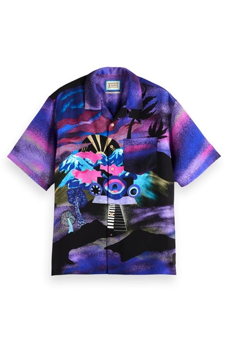 PLACED PRINTED TENCEL SHIRT MOODY FESTIVAL 4