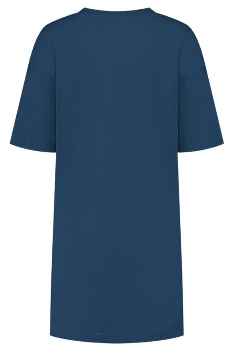 NIKKIE LOGO TEE DRESS NAVY 2