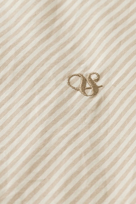 ESSENTIAL STRIPE POPLIN SHIRT STONE OFF WHITE STRIPE 8