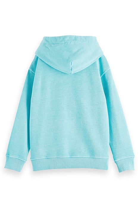 RELAXED FIT GARMENT- DYED ARTWORK HOODIE IN ORGANIC COTTON T 5