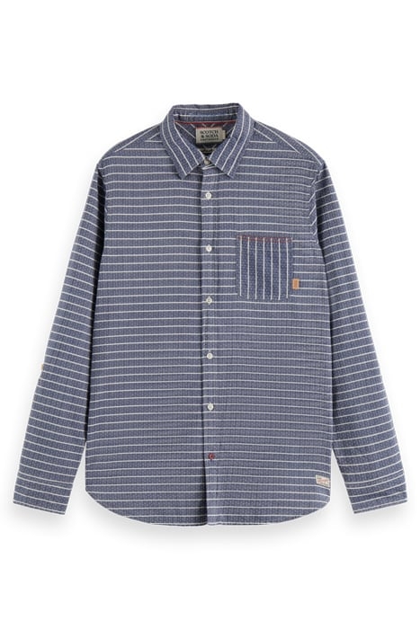 YARN DYED STRIPE SHIRT NIGHT STRIPE 6