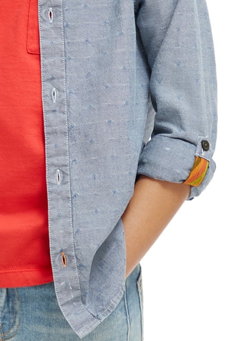 TEXTURED SMART INDIGO SHIRT INDIGO 7