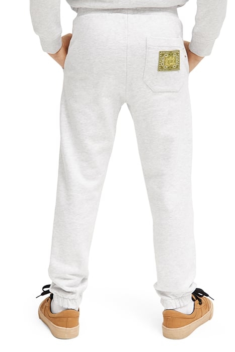 BANDANA LABEL SWEATPANTS IN ORGANIC COTTON GREY MELANGE 2
