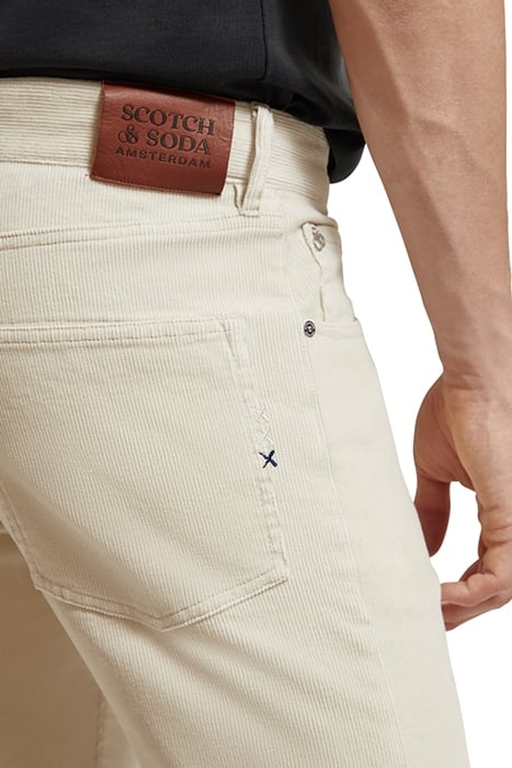 REGULAR SLIM RALSTON CORDUROY JEANS IN ORGANIC COTTON OFF WH 7